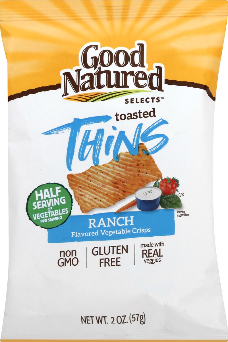 slide 8 of 12, Good Natured Toasted Ranch Flavored Thins 2 oz, 2.1235 oz