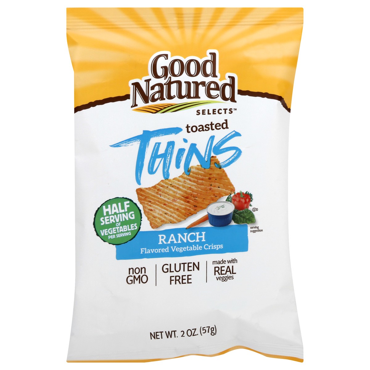 slide 11 of 12, Good Natured Toasted Ranch Flavored Thins 2 oz, 2.1235 oz