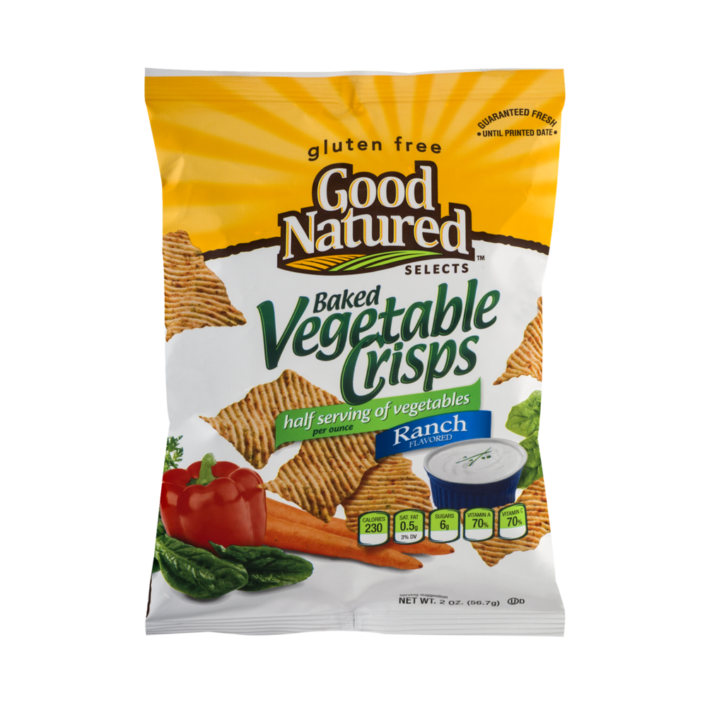 Good Natured Baked Vegetable Crisps Ranch Flavored 2.1235 oz Shipt