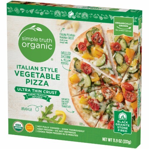slide 2 of 6, Simple Truth Organic Italian Style Veggie Thin Crust Pizza, 11.9 oz
