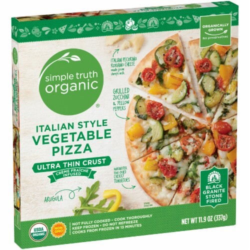 slide 5 of 6, Simple Truth Organic Italian Style Veggie Thin Crust Pizza, 11.9 oz