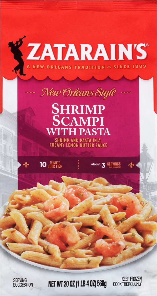 slide 2 of 9, Zatarain's Frozen Meal - Shrimp Scampi, 20 oz