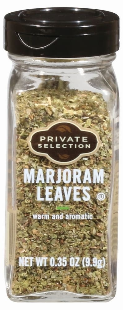 slide 1 of 1, Private Selection Marjoram Leaves, 0.35 oz