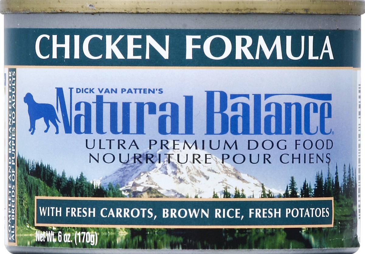 slide 5 of 6, Natural Balance Ultra Premium Chicken Formula Canned Dog Food, 6 oz