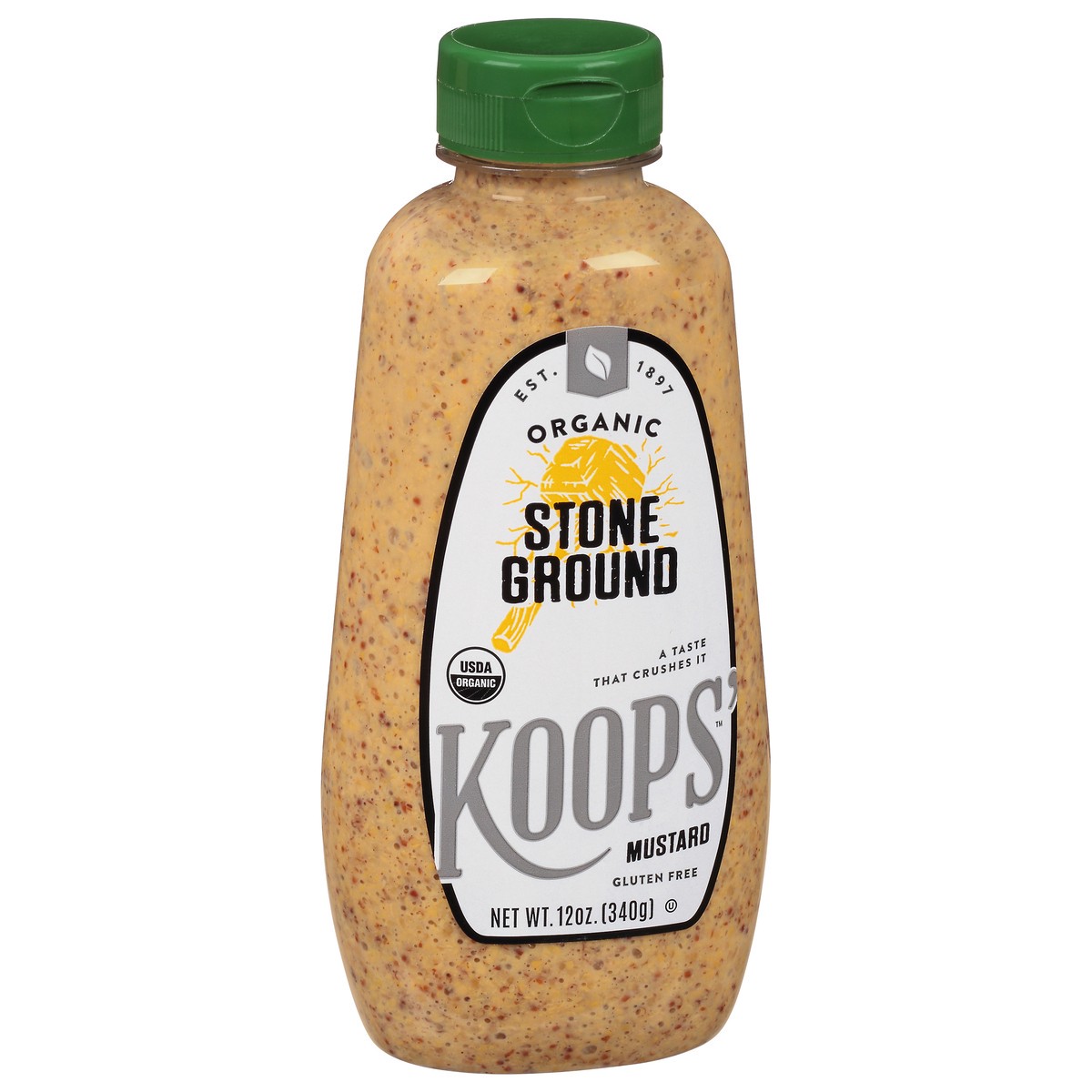 slide 3 of 13, Koops' Koop's Stone Ground Mustard, 12 oz