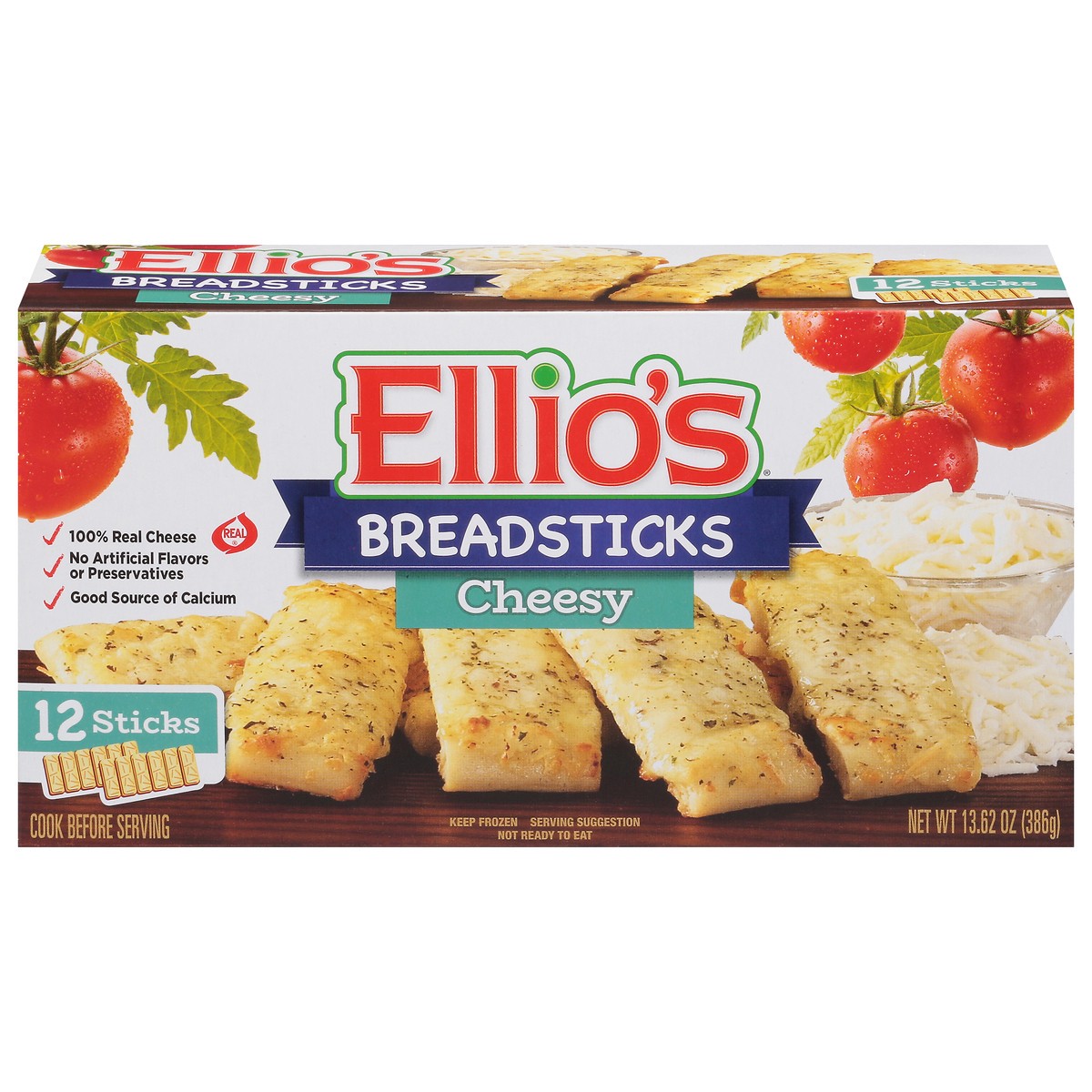 slide 4 of 14, Ellio's Cheesy Breadsticks 12 ea, 12 ct