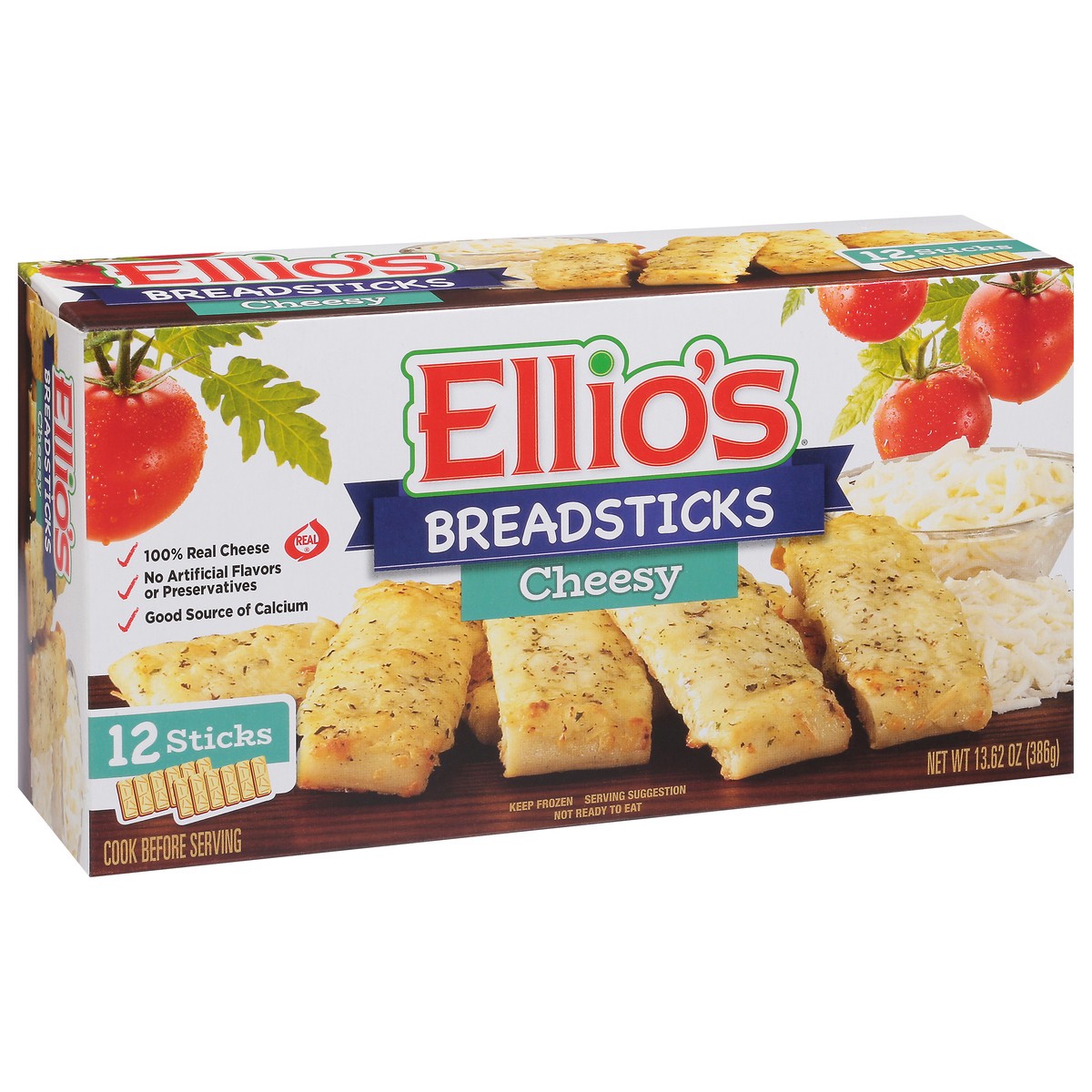 slide 5 of 14, Ellio's Cheesy Breadsticks 12 ea, 12 ct