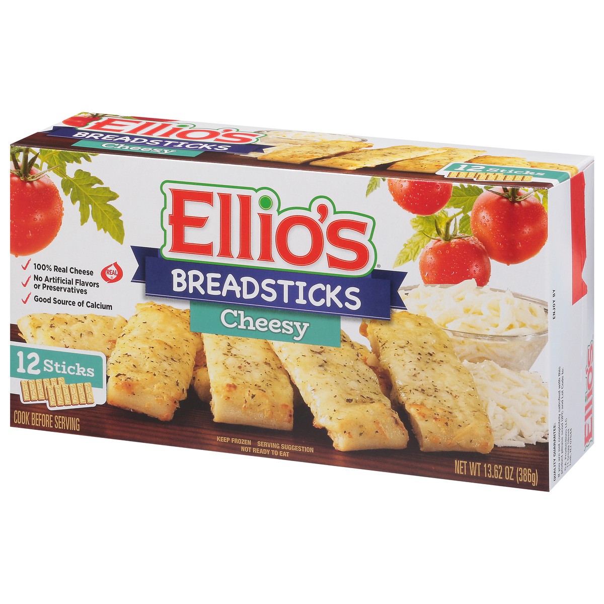 slide 9 of 14, Ellio's Cheesy Breadsticks 12 ea, 12 ct