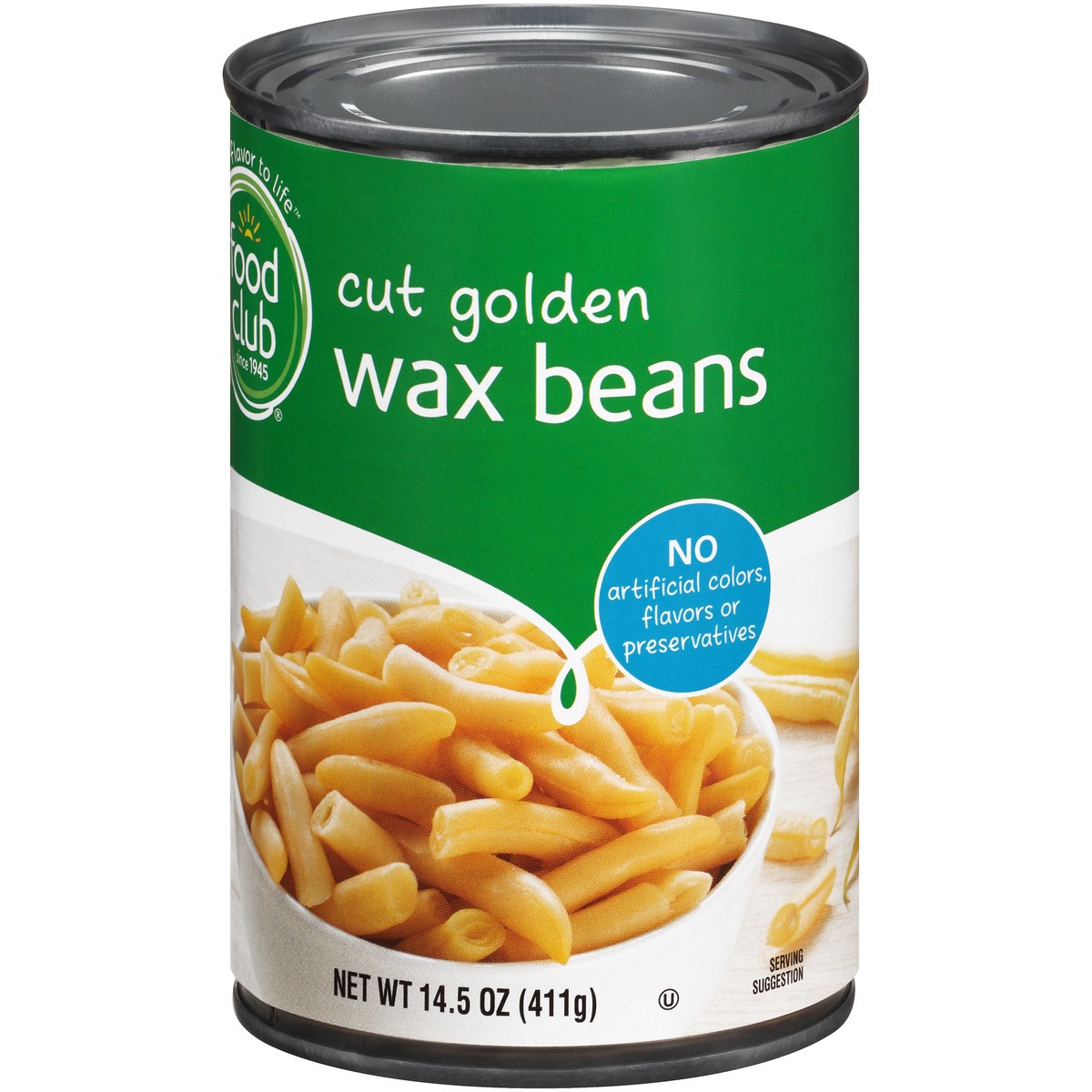 slide 5 of 13, Food Club Cut Wax Beans, 14.5 oz