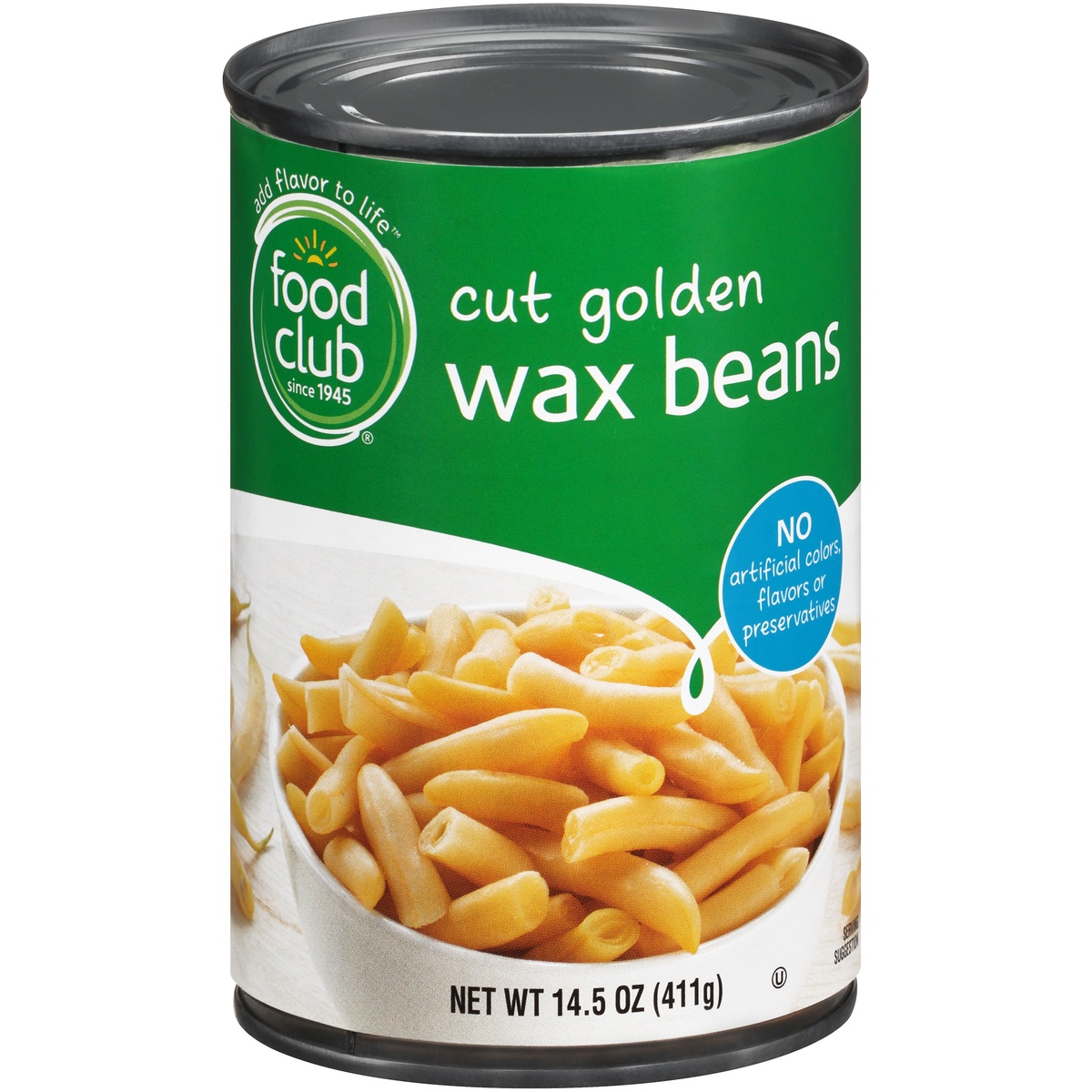 slide 1 of 1, Food Club Cut Golden Wax Beans, 14.5 oz