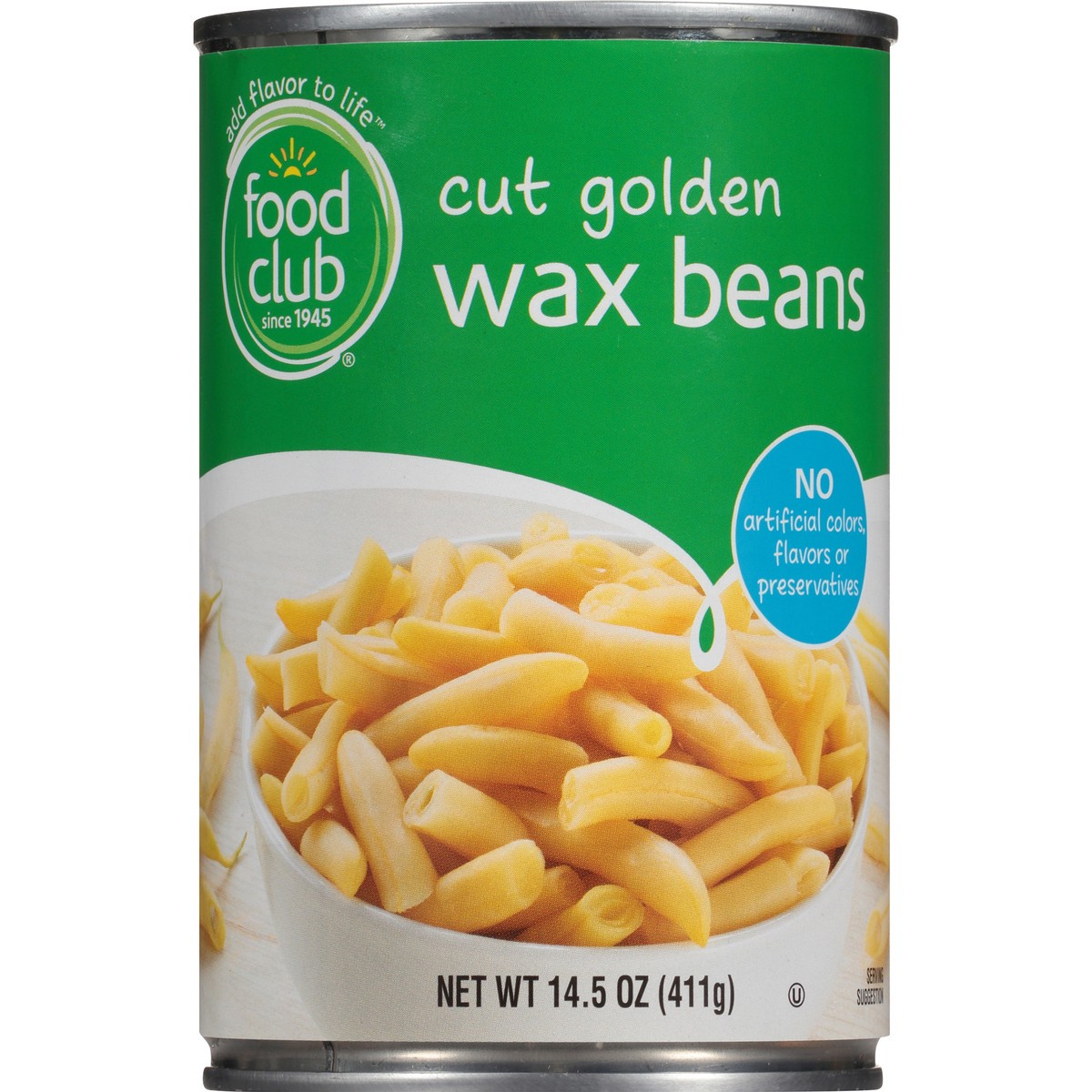 slide 2 of 13, Food Club Cut Wax Beans, 14.5 oz