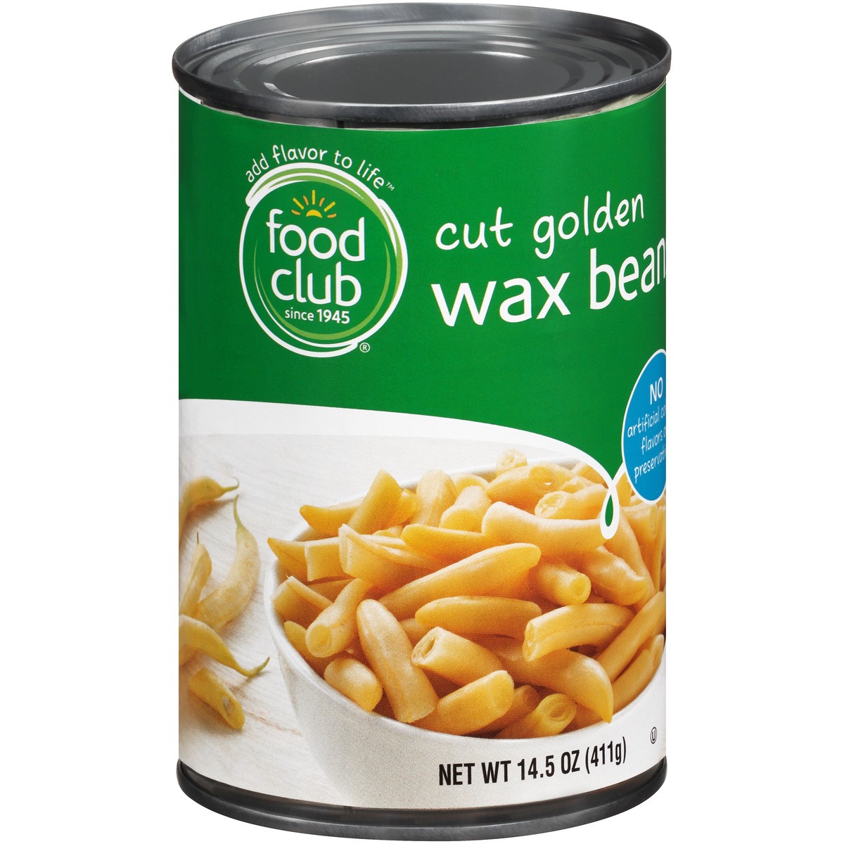 slide 7 of 13, Food Club Cut Wax Beans, 14.5 oz