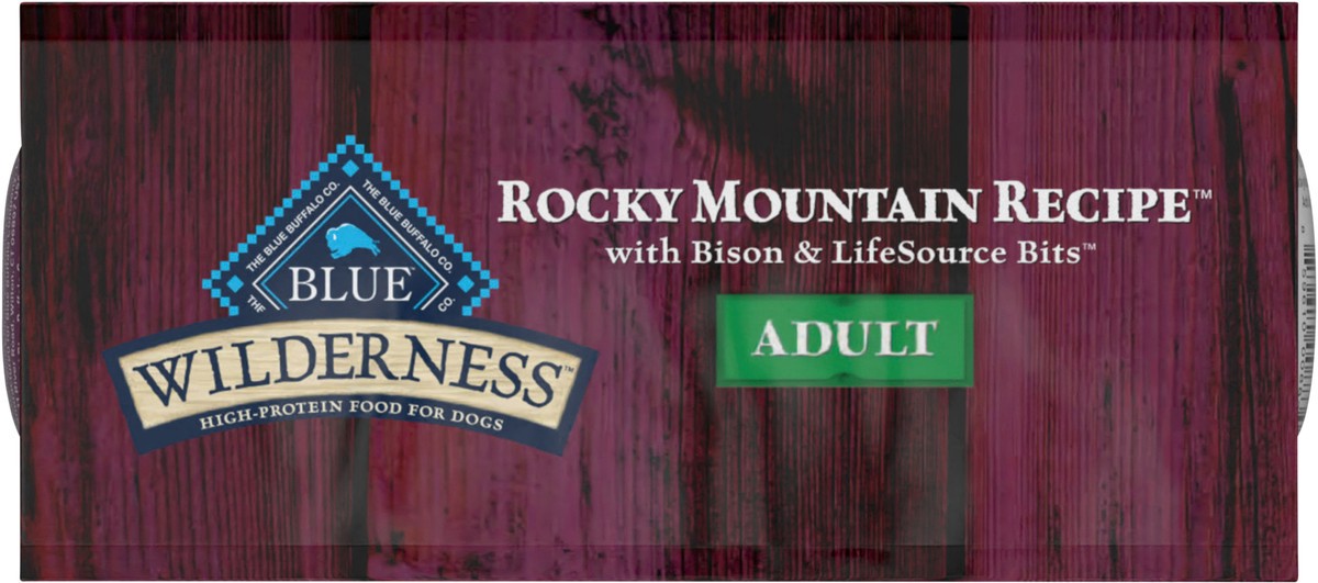 slide 13 of 13, Blue Buffalo Wilderness Rocky Mountain Recipe High Protein, Natural Adult Dry Dog Food, Bison 4-lb, 4 lb