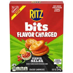 Ritz Bits Flavor Charged Fiesta Salsa Sandwich Crackers, 8.8 oz