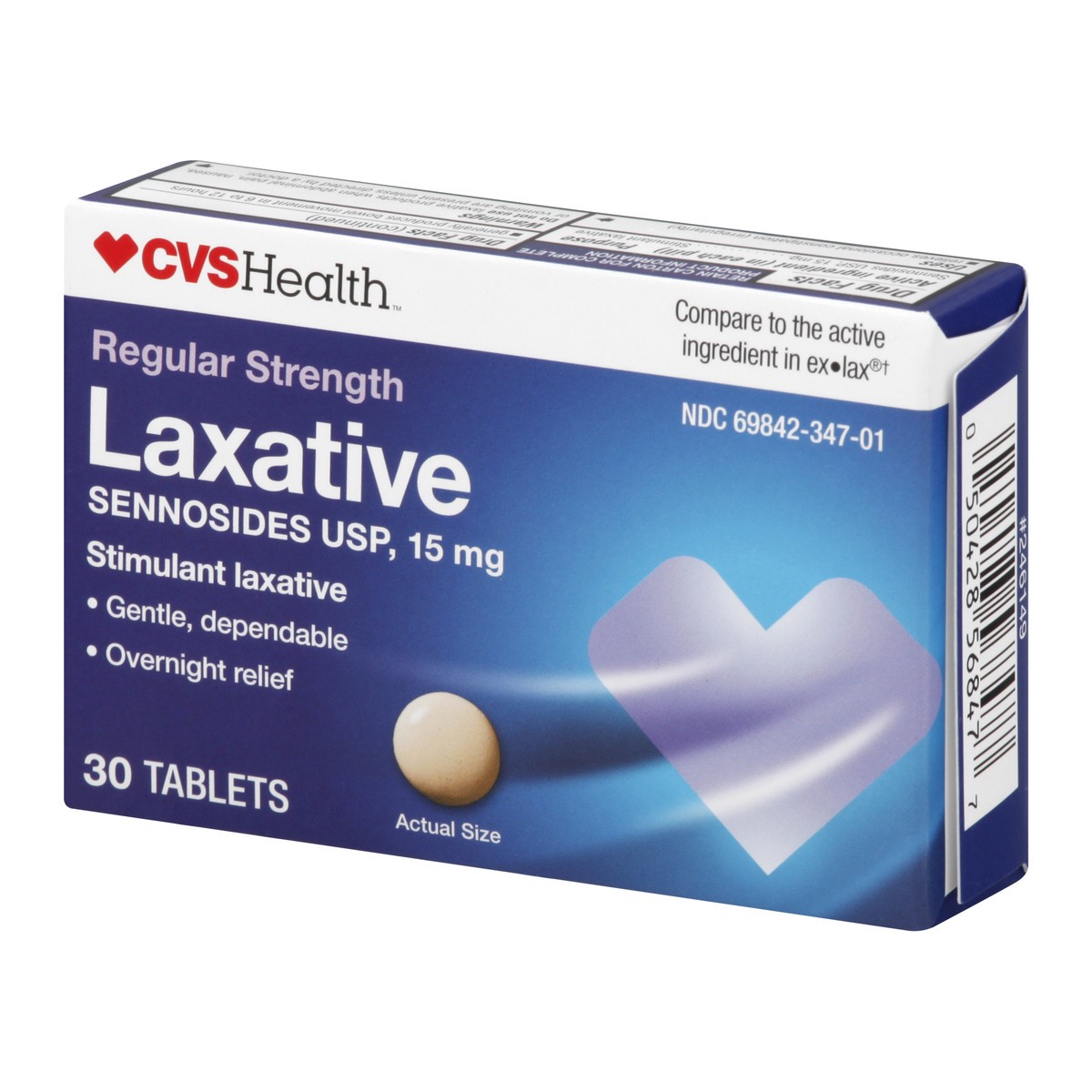 slide 5 of 11, CVS Health Regular Strength Laxative Tablets, 30 Ct, 30 ct