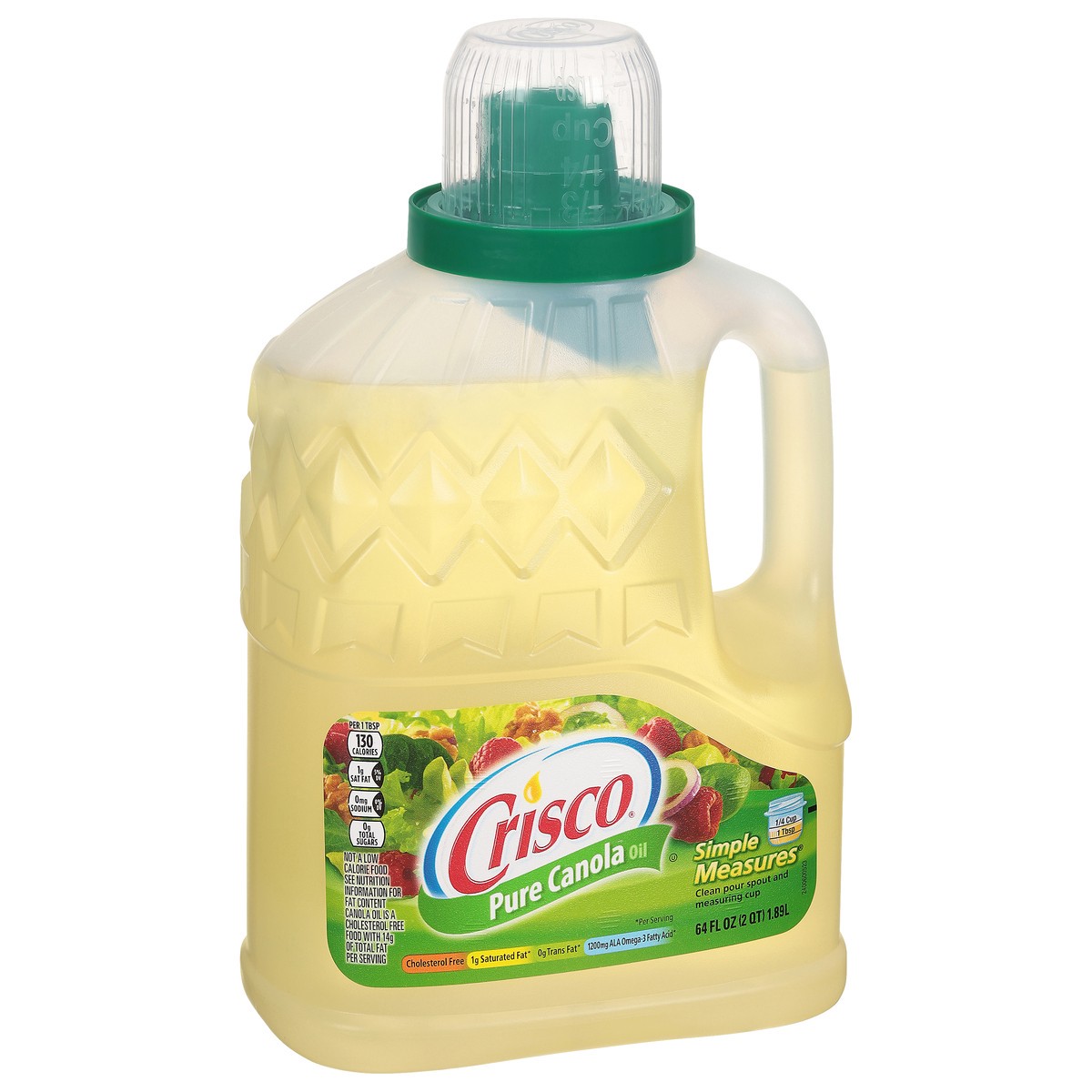 slide 2 of 8, Crisco Pure Canola Oil 64 fl oz, 64 oz