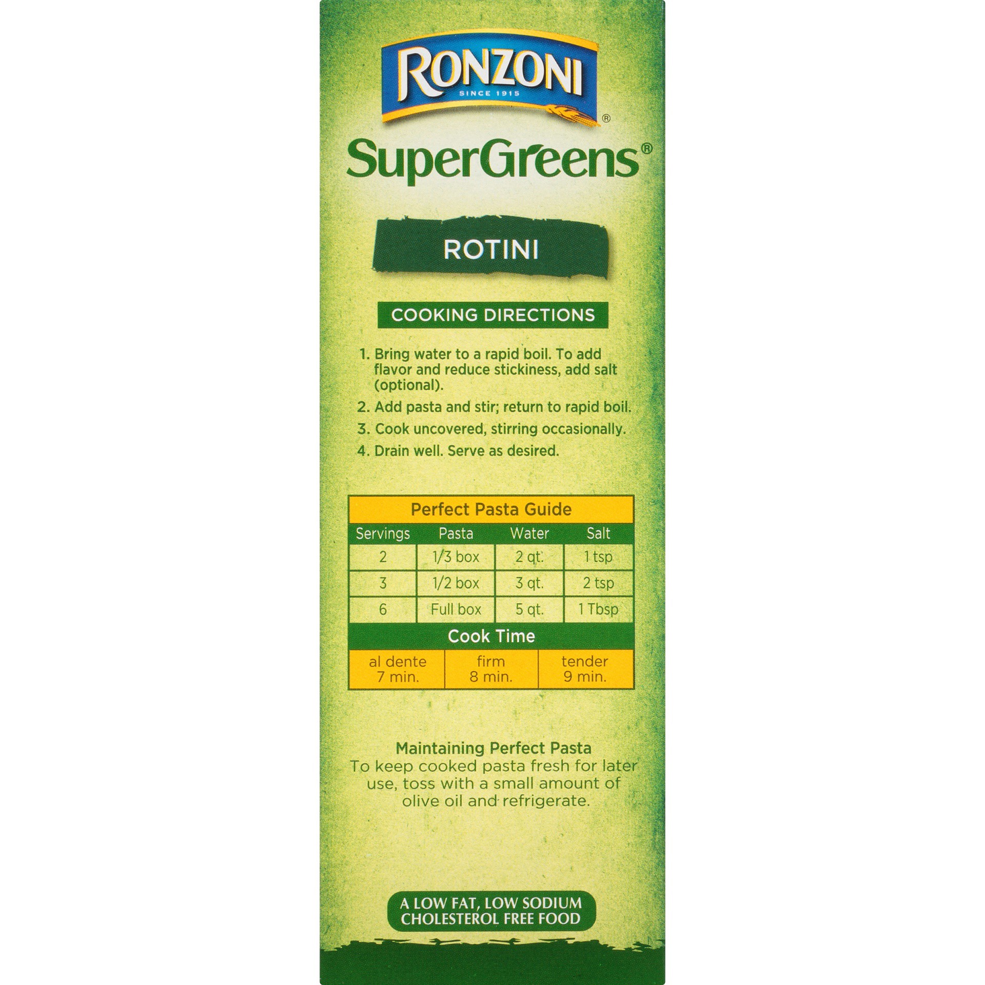 slide 4 of 8, Ronzoni Super Greens Rotini, 12 oz