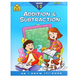 School Zone Grades 1-2 Addition and Subtraction Workbook