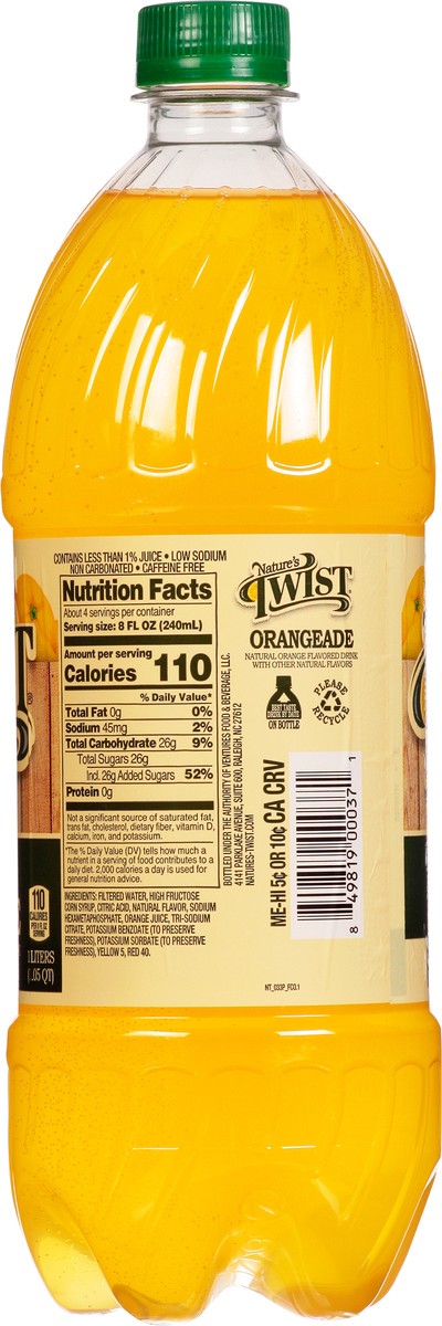 slide 4 of 14, Nature's Twist Orangeade 1.05 qt, 1.05 qt