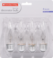 slide 1 of 1, Everyday Living 40 Watt Medium Base Decorator Light Bulbs, 4 ct