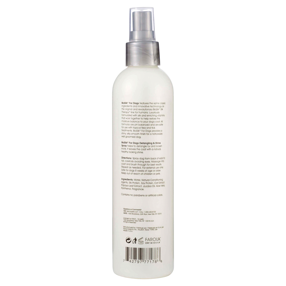 slide 2 of 2, BioSilk Detangling & Shine Spray 8 oz, 8 oz