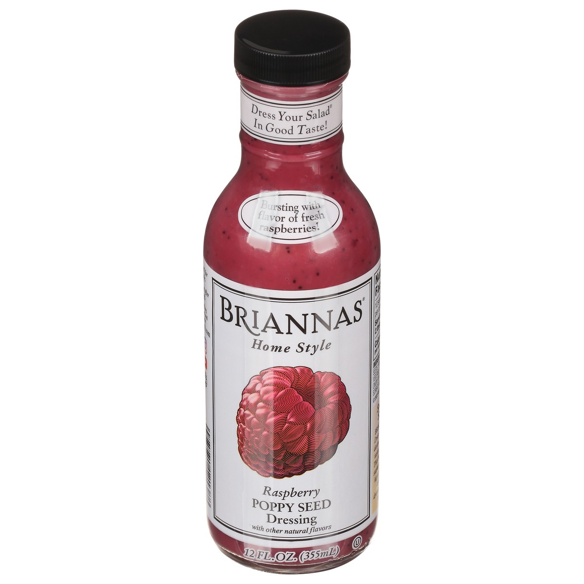 slide 1 of 14, BRIANNAS Raspberry Poppyseed Dressi - 12 oz, 12 oz