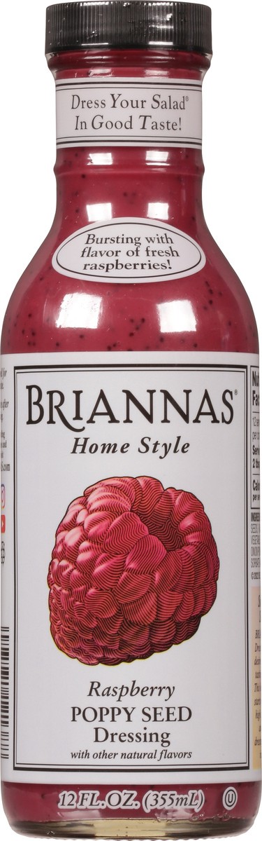 slide 2 of 14, BRIANNAS Raspberry Poppyseed Dressi, 12 oz