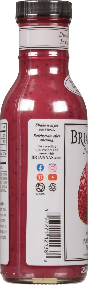 slide 7 of 14, BRIANNAS Raspberry Poppyseed Dressi, 12 oz