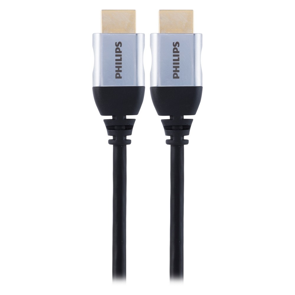 slide 2 of 5, Phillips Premium HDMI Cable High Speed with Ethernet - Black, 10 ft