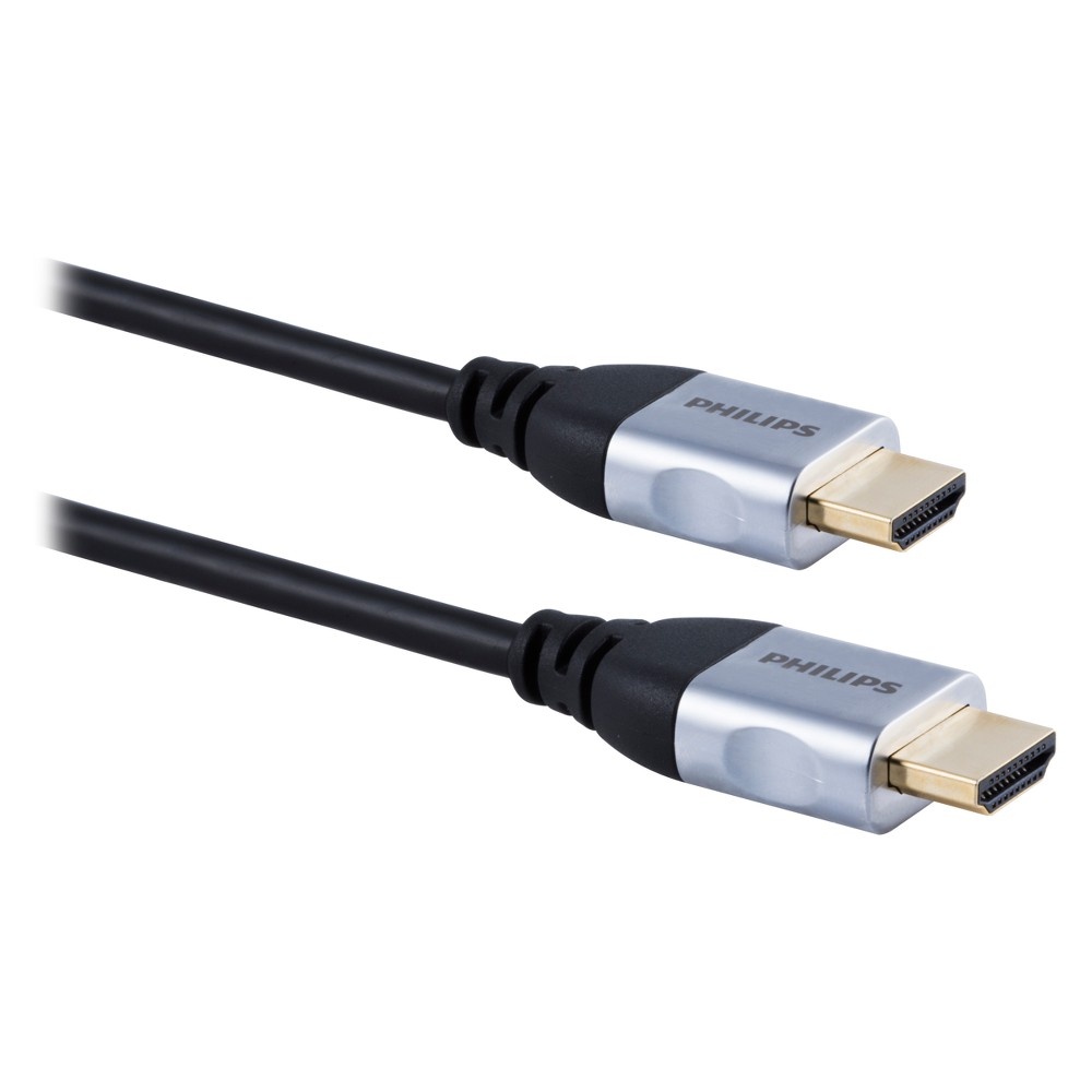 slide 3 of 5, Phillips Premium HDMI Cable High Speed with Ethernet - Black, 10 ft