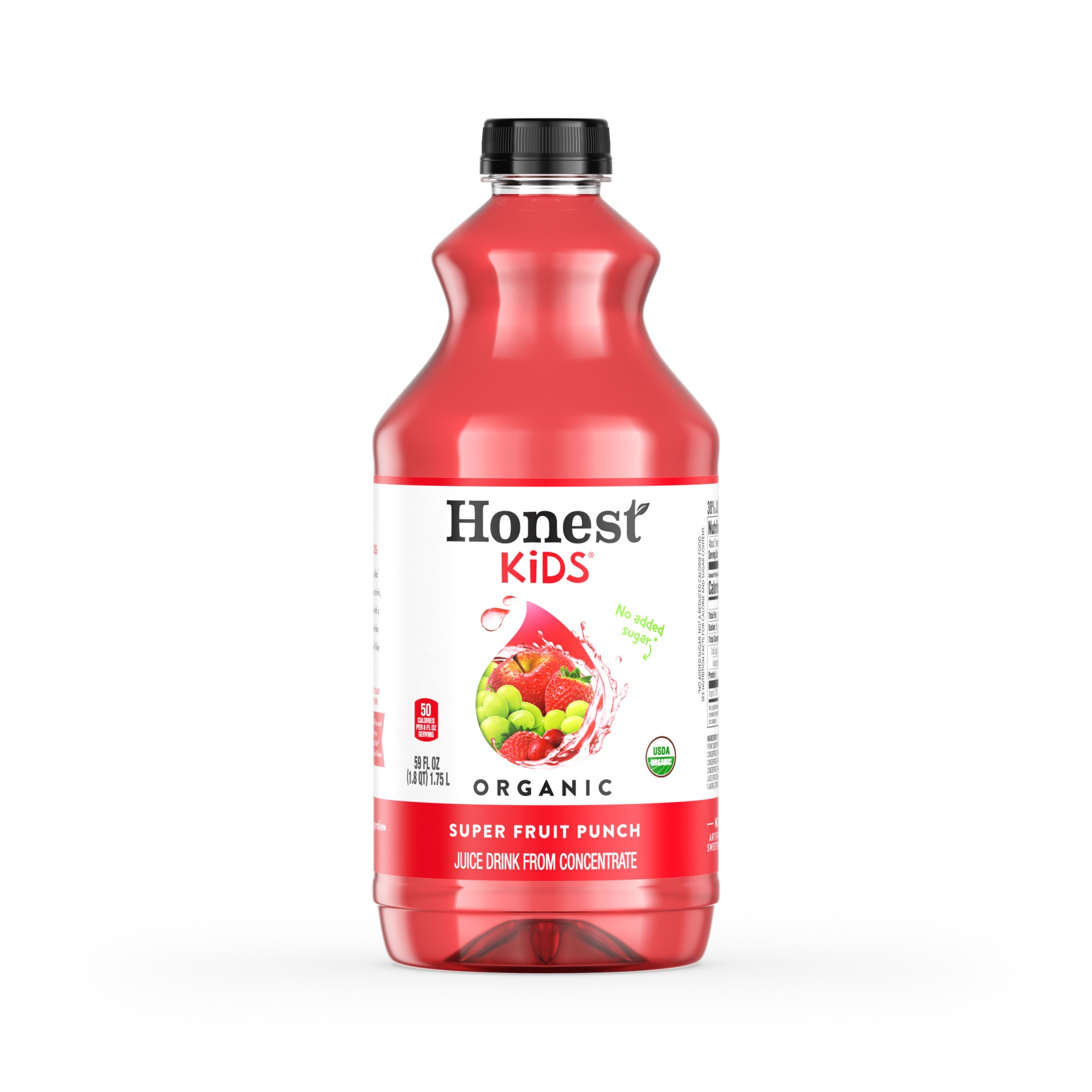 slide 2 of 8, Honest Kids Super Fruit Punch Bottle, 59 fl oz, 59 fl oz