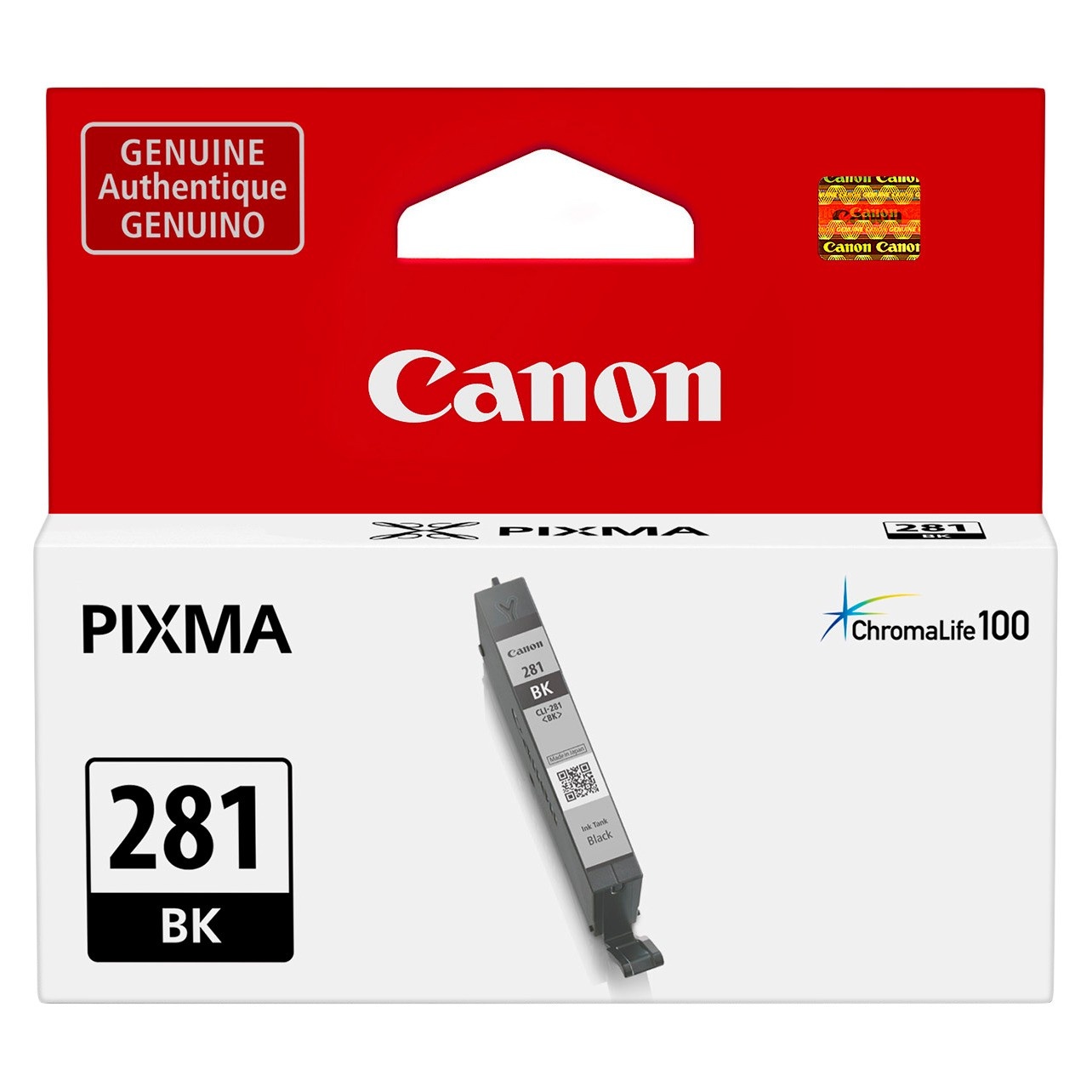 slide 1 of 4, Canon CLI-281 Single Pixma Ink Cartridge - Black (2091C008), 1 ct