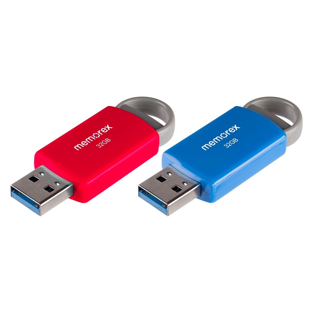 slide 2 of 5, Memorex 32GB Flash Drive USB 2.0 - (32020003222), 2 ct
