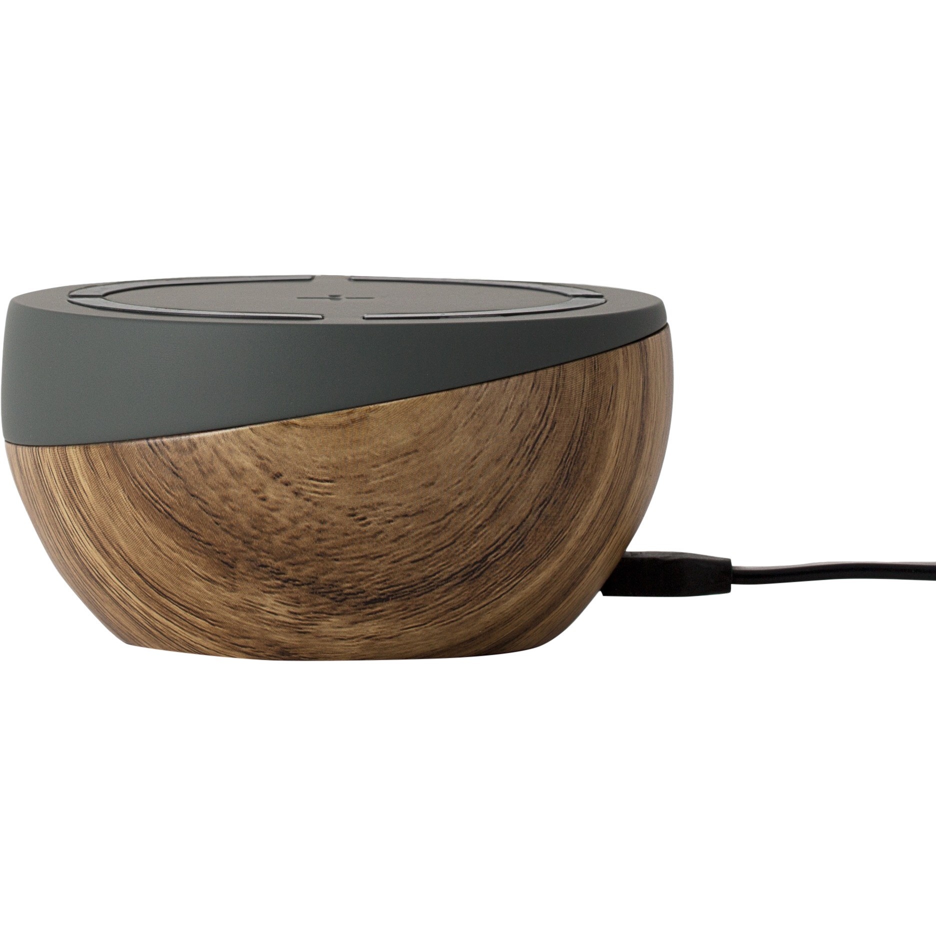 slide 1 of 5, TYLT Wireless Charging Pad & Stand - Gray/Woodgrain, 1 ct