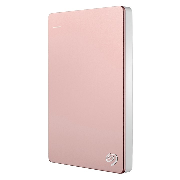 slide 1 of 3, Seagate Backup Plus Slim Portable External Hard Drive - Rose Gold, 2TB, 1 ct