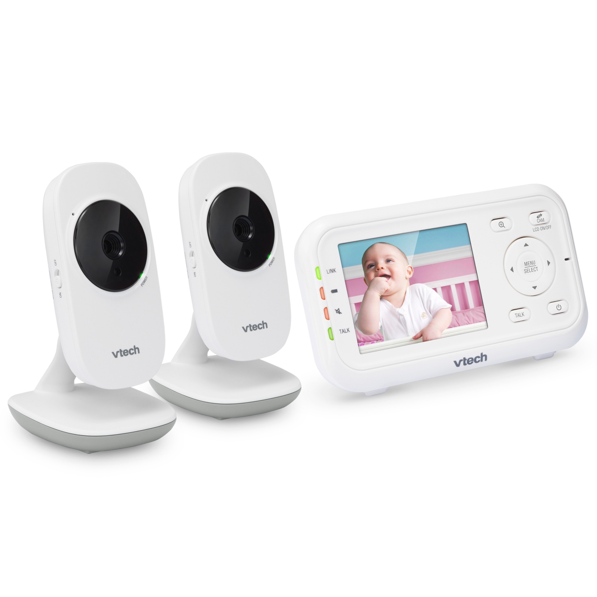 slide 1 of 3, VTech VM3252-2 Video Baby Monitor with 2 Cameras, 1 ct