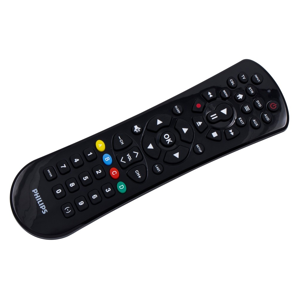 slide 3 of 6, Phillips 6-Device Universal Remote Control - Black, 1 ct