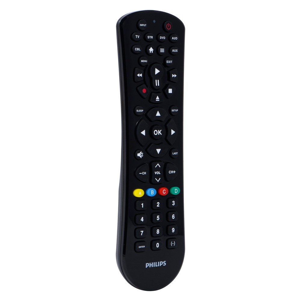 slide 6 of 6, Phillips 6-Device Universal Remote Control - Black, 1 ct