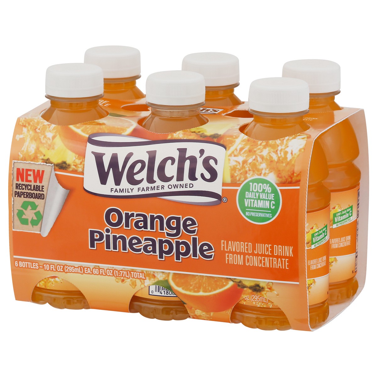 slide 7 of 11, Welch's Orange Pineapple Juice Drink, 10 fl oz On-the-Go Bottle (Pack of 6), 6 ct