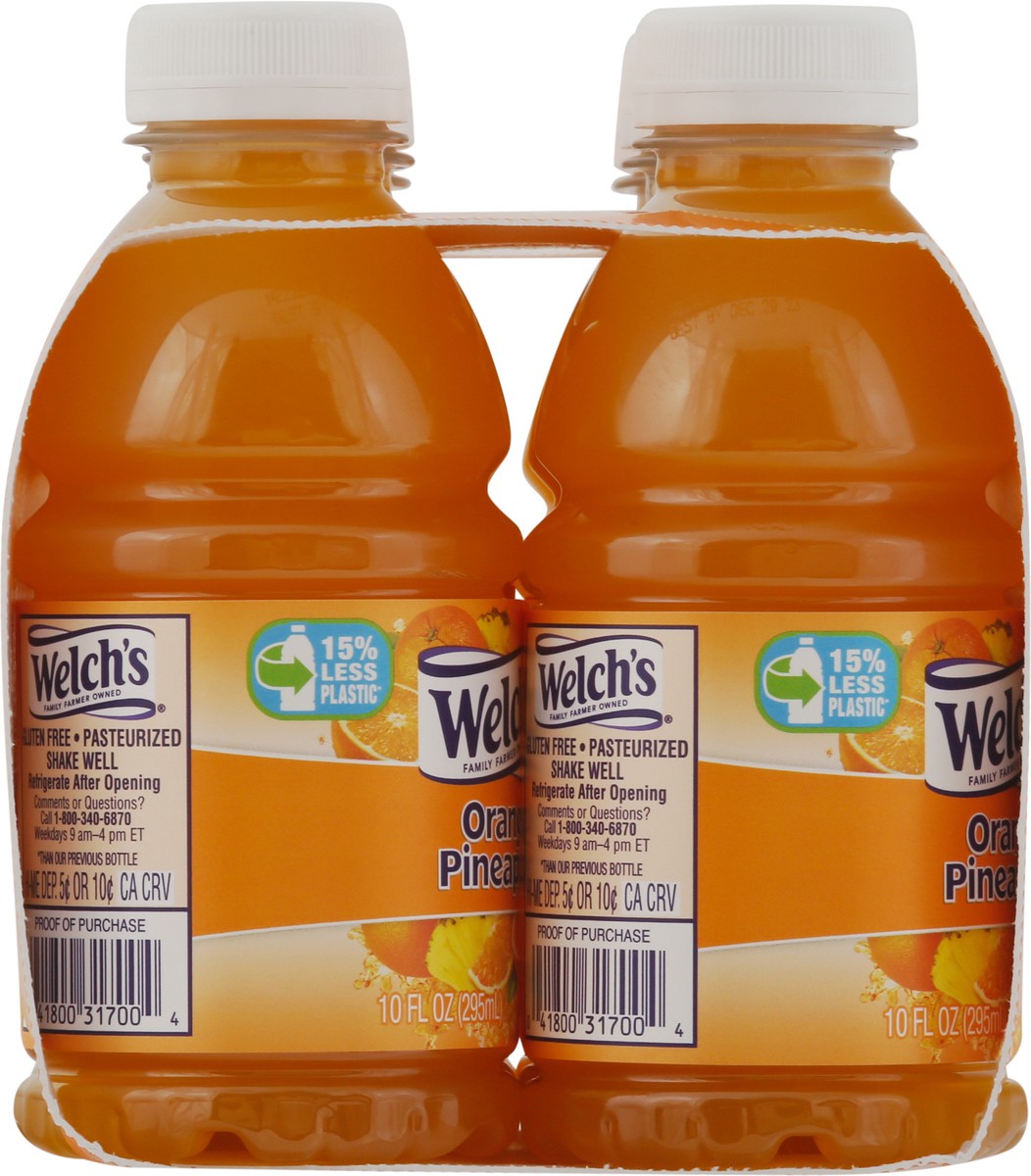 slide 5 of 11, Welch's Orange Pineapple Juice Drink, 10 fl oz On-the-Go Bottle (Pack of 6), 6 ct