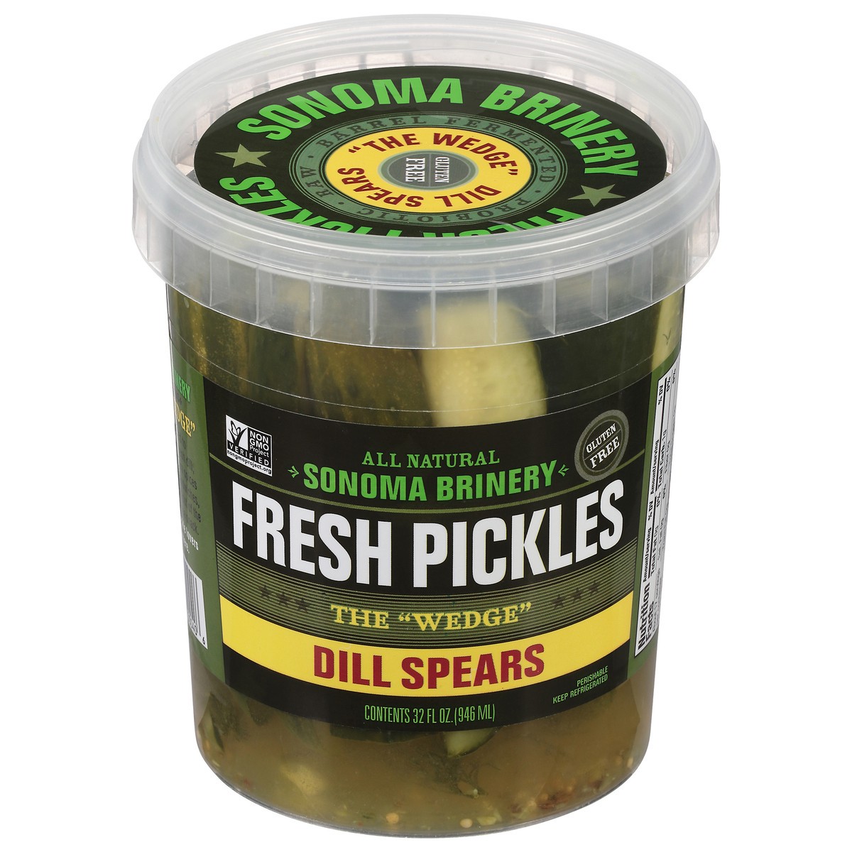 slide 8 of 14, Sonoma Brinery The Wedge Dill Spears Pickles 32 fl oz, 32 fl oz