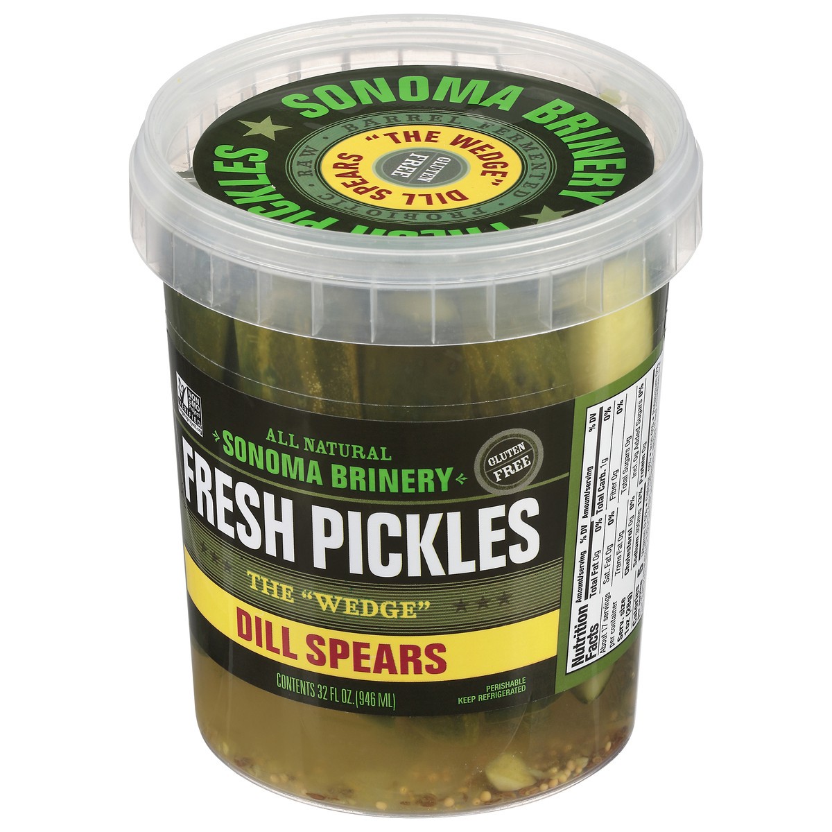 slide 10 of 14, Sonoma Brinery The Wedge Dill Spears Pickles 32 fl oz, 32 fl oz