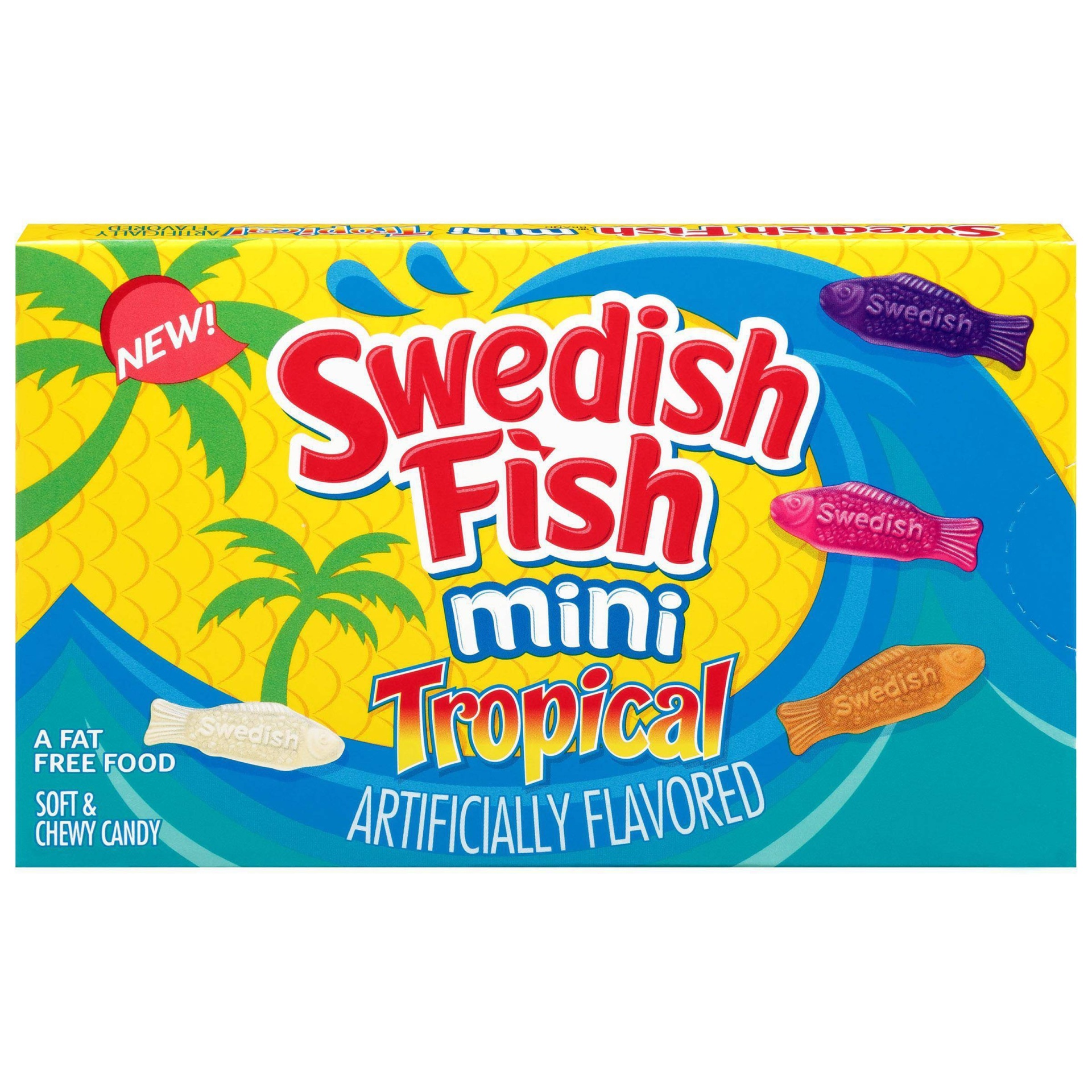 slide 1 of 11, Swedish Fish Tropical Minis, 3.5 oz