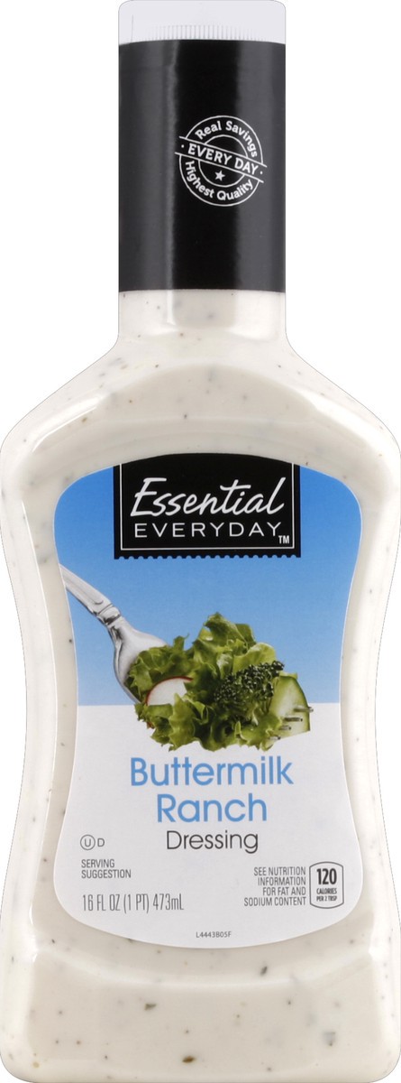 slide 2 of 2, Essential Everyday Buttermik Ranch Dressing, 16 oz