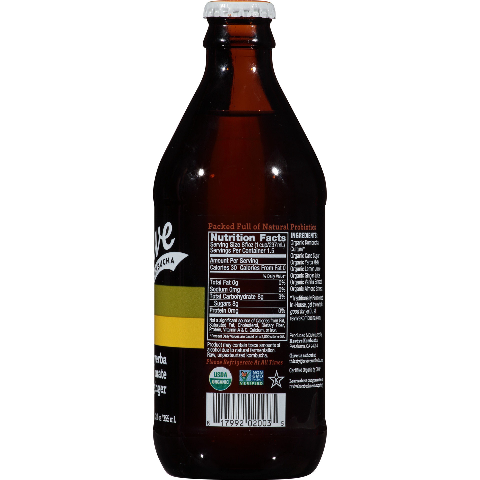 slide 3 of 6, Revive Brew Yerba Mate Solar - 12 fl oz, 12 fl oz