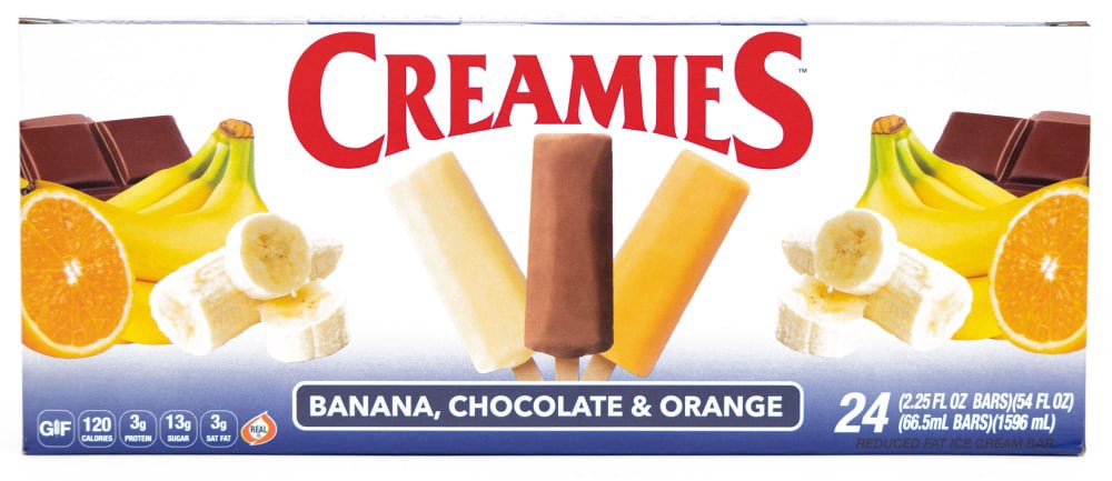 slide 1 of 4, Creamies Assorted Flavors Ice Cream Bars, 24 ct