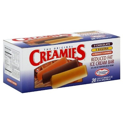 slide 1 of 1, Creamies Assorted Flavors Ice Cream Bars, 24 ct