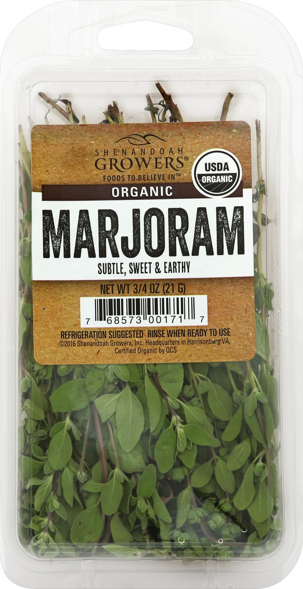 slide 3 of 3, Shenandoah Growers Shenandoah Marjoram Organic, 0.75 oz