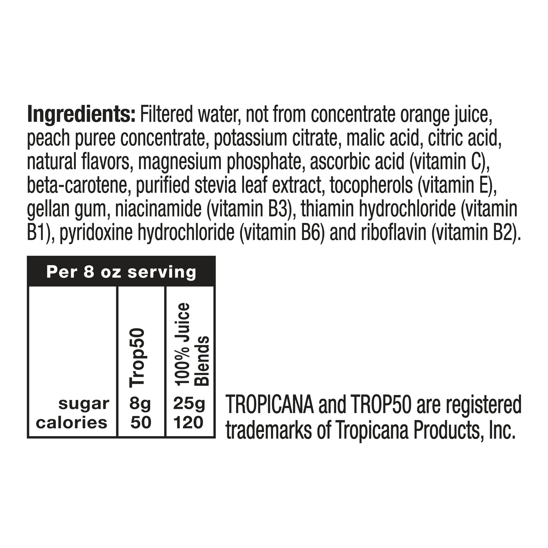 slide 4 of 4, Trop50 Juice Beverage Orange Peach 52 Fl Oz Bottle, 52 oz