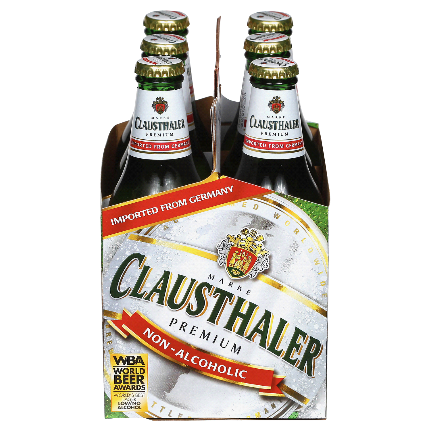 slide 2 of 3, Clausthaler Non-Alcoholic Original Beer 6 Bottles, 6 ct